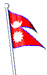 Flag of Democratic Republic of Nepal